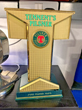 VINTAGE  TENNENT'S PUMP HEAD .IDEAL FOR PUB HOME BAR/ MANCAVE WORKS /LIGHTS UP