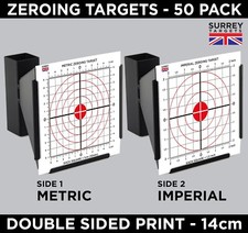 14cm ZEROING TARGETS METRIC