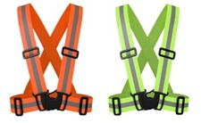 Adjustable High Visibility Vest Reflective Safety high-Vis Braces Harness