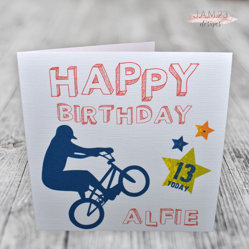 Personalised boys bmx bike - personalised,