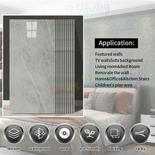 30Pcs Bathroom Kitchen Wall Panels PVC Cladding Shower Waterproof Tile Sticker.