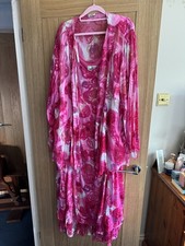 CATTIVA Size 26 Pure SILK Mother of the Bride Dress & Jacket Wedding Outfit