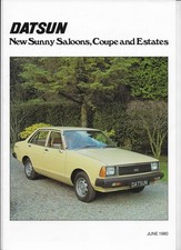 1980 Datsun Sunny saloon/coupe/fastback estate/estate (B310 model) car brochure