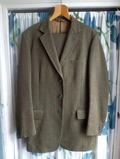Vintage Heavy Wool Tweed  Countryman's Suit  UK 40/42 W 34 Long Trim Fit