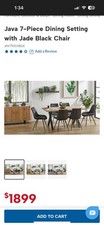 Dining tables and chairs - and,