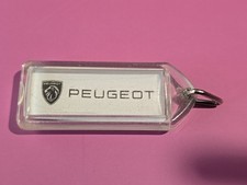 Keyring Key Ring - Peugeot Car Dealer Dealership Key Fob Chain Plastic