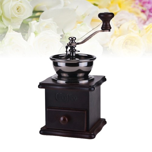 Dark brown manual coffee bean - dark,