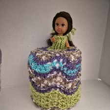 Retro Toilet Roll Cover Doll