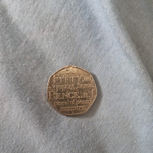 2005 50p coin - 2005,