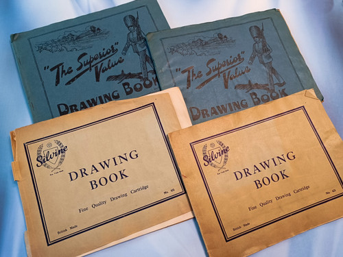 Vintage scrap books - x,