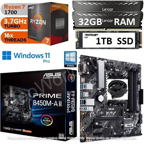 Amd ryzen 1700 32gb ram - 7,