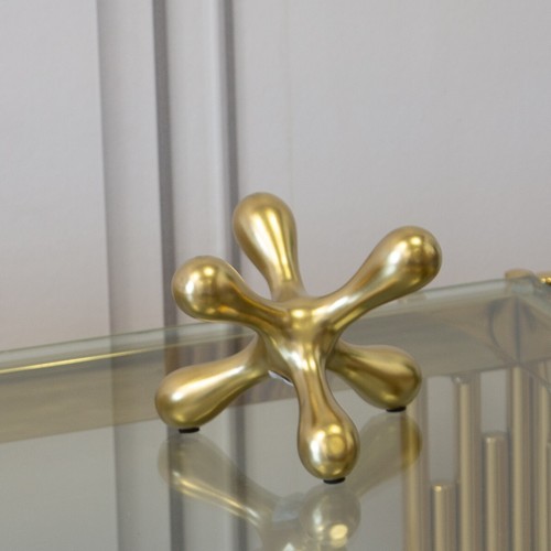 Gold stainless steel table - steel,