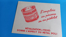 ADVERTISING BLOTTER .COLD METALLIZATION CHROMAFROI