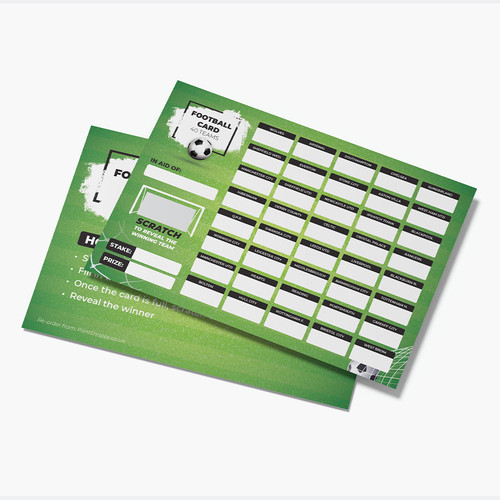 Football scratch cards - football,