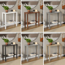 2-Tier Wooden Narrow Console