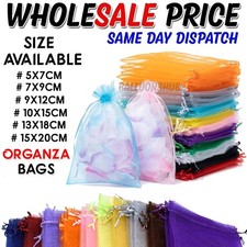100-500Pcs Organza Gift Bags
