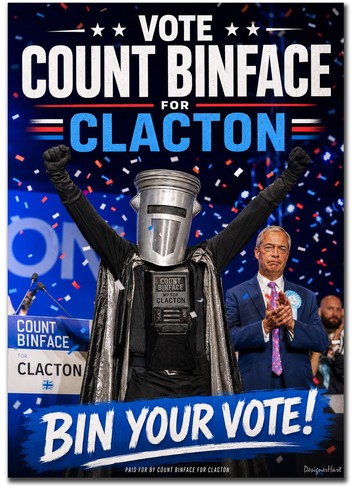 Count binface for - binface, clacton