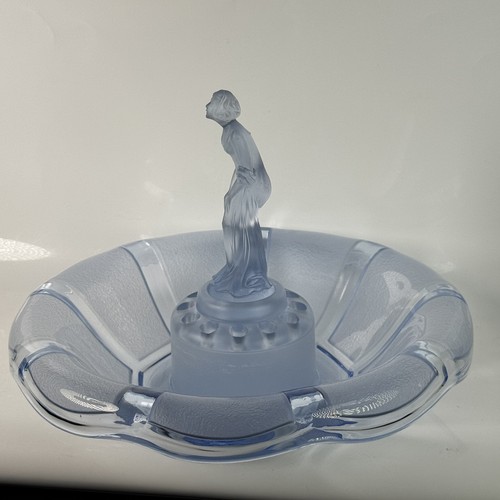 Art deco blue glass fisch - art,
