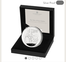 2021 Beatrix Potter Peter Rabbit 1oz Silver Proof £2 Coin, The Royal Mint + COA