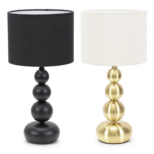 Modern table lamp stacked - modern, ball