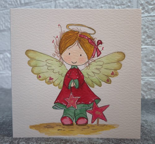 Handmade watercolour christmas - handmade,