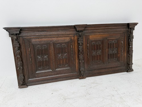 Antique oak carved reclaimed - antique,