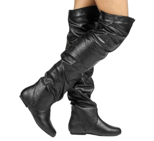 Women slouch boots - women's, knee