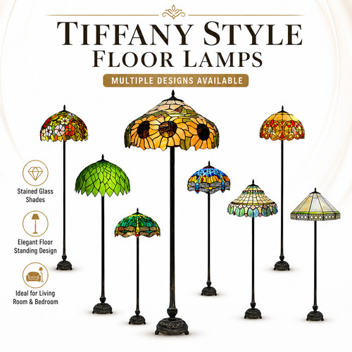 Tiffany style floor lamp - floor,