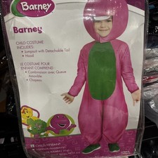 BARNEY THE PURPLE DINOSAUR  COSTUME Size Small 4-6