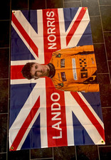 LANDO NORRIS McLAREN F1 FLAG 5' x 3'  BRAND NEW FORMULA 1 McCLAREN FLAG