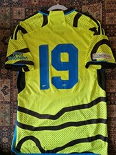 Arsenal FC 2023/24 Away Match Worn Player Issue Football Shirt UEFA Youth League