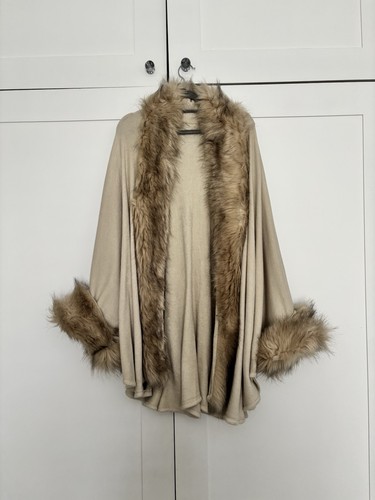 Faux fur beige and - faux, cream