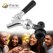 Stainless Steel Stem Beer keg Tap Faucet with Ball Lock disconnect chromed body