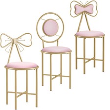 Vanity Stool Chair Gold Glam