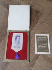 Vintage 1953 Queen Elizabeth Bookmark with Tassel in Lullingstone Silk