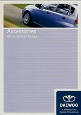 Daewoo Accessory Alloy Wheels 2004-05 UK Market Foldout Sales Brochure 
