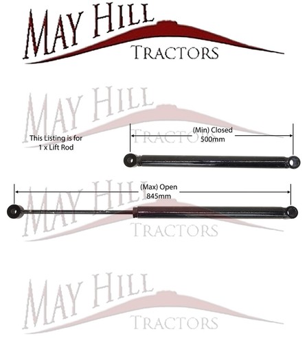 Pick hitch lift rod - up,