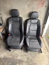 OEM MERCEDES C CLASS W204 FULL SET PART LEATHER PART SUEDE RED STITCHING SEATS