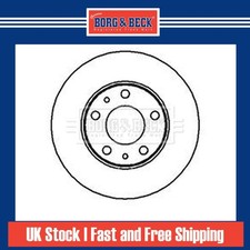 2x Brake Discs Solid For