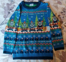 Thomas The Tank Engine Christmas Jumper Boys 5-6 Yr Old