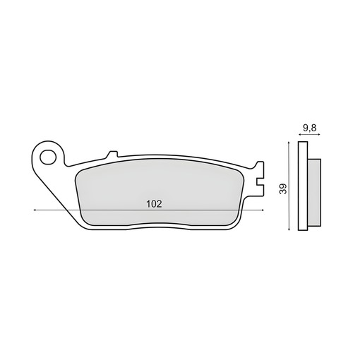 Front brake pads rms - brake, honda