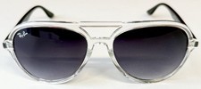 Ray-Ban Genuine Sunglasses Grey Gradient on Transparent Frame RB4376 6477/11 NEW