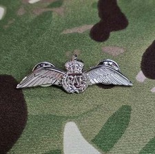 RAF / Royal Air Force Pilots Wings Metal (Kings Crown / CR3) - (Miniature / Mess