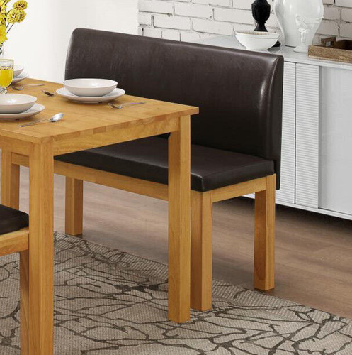High back bench dining table - bench,
