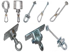 Swing hook metal hanger - hook, for