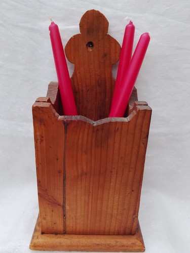 Antique pine candle - antique,
