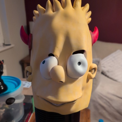 Bart simpon devil face mask - bart,