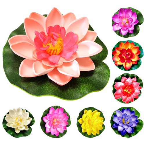 8pcs artificial lotus flowers - 8pcs,