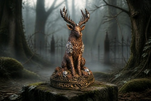 Gothic deer with - deer,
