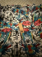 FIRETRAP WOMENS MAXI FLORAL PARROT DRESS SMALL NEW WITH TAGS